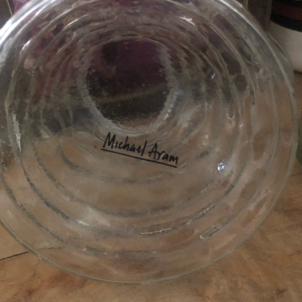 Michael Aram Clear Glass Serveware